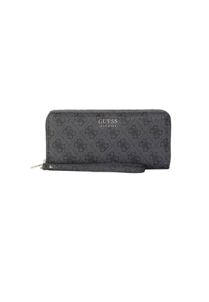 PORTAFOGLIO DONNA ZIP AROUND GUESS BRENTON LG9648146 COAL LOGO
