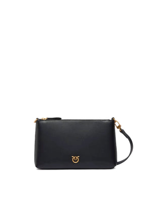 BORSA PINKO FLAT HORIZONTAL MINI VITELLO 104277 A0F1 Z99Q BLACK