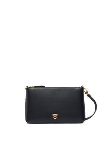 BORSA PINKO FLAT HORIZONTAL MINI VITELLO 104277 A0F1 Z99Q BLACK