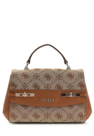 BORSA DONNA TRACOLLINA GUESS MELINDA LOGO JP990220 LATTE LOGO