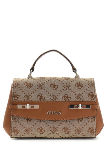 BORSA DONNA TRACOLLINA GUESS MELINDA LOGO JP990220 LATTE LOGO