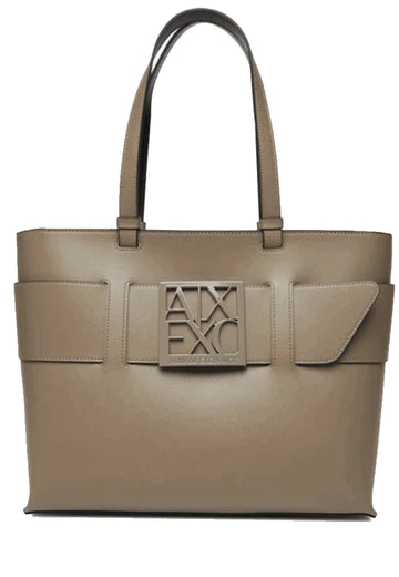 BORSA A SPALLA ARMANI EXCHANGE 949127 0A874 U6242 BROWN BASS TORTORA