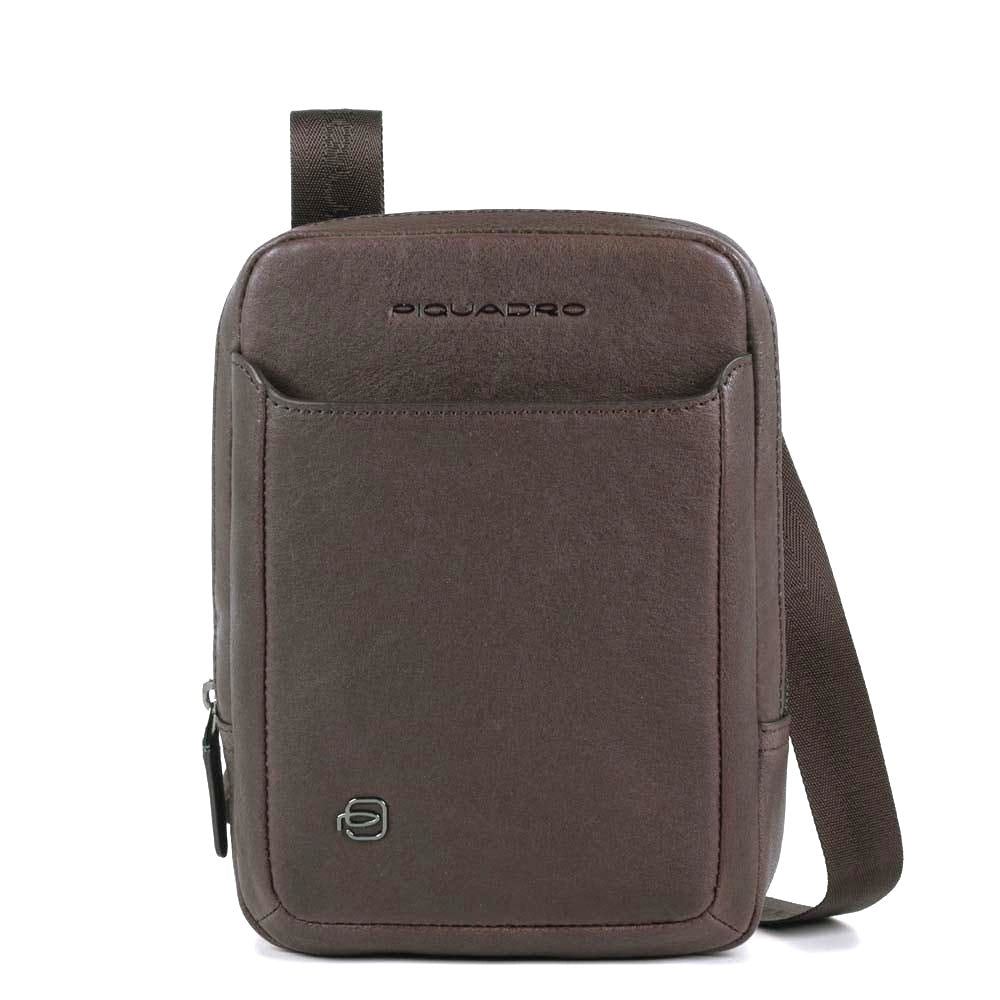 PIQUADRO MINI BLACK SQUARE BAG CA3084B3 DARK BROWN