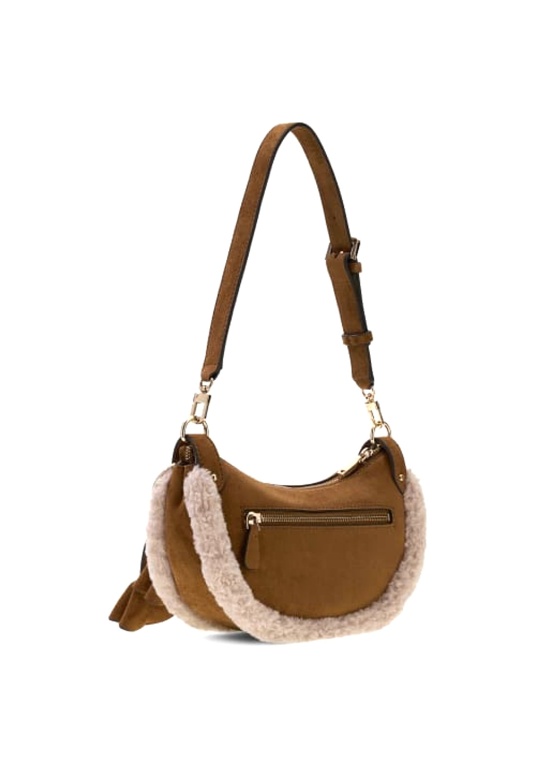 BORSA A SPALLA DONNA GUESS KATIE SW225318 COGNAC