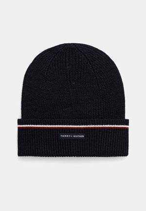 CAPPELLO CUFFIA UOMO TOMMY HILFIGER AM0AM13587 DW6 BLU