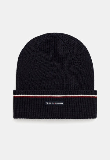 CAPPELLO CUFFIA UOMO TOMMY HILFIGER AM0AM13587 DW6 BLU