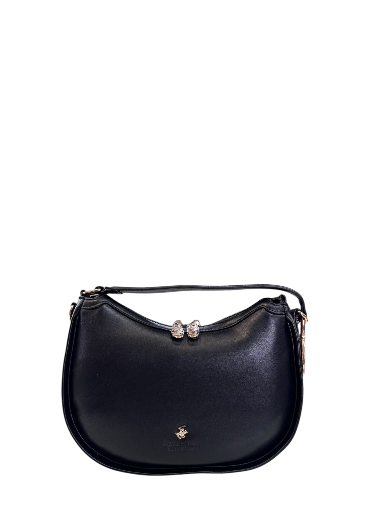 BORSA A SPALLA E TRACOLLA DONNA BEVERLY HILLS POLO CLUB BH-4281 NERO