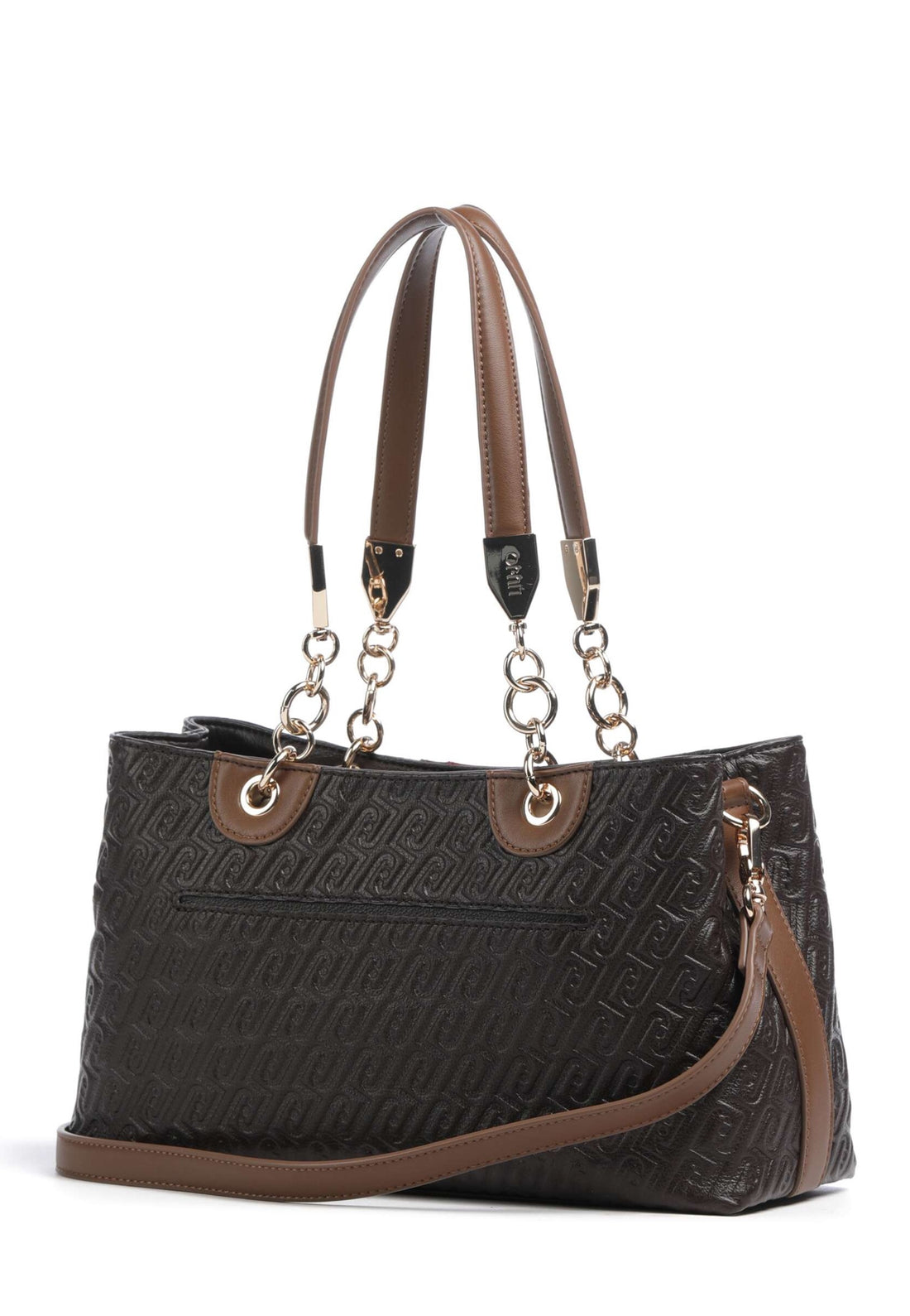 BORSA A MANO E TRACOLLA MEDIA LIU-JO EMATITE AF6103_E1141 91419 DEEP BROWN