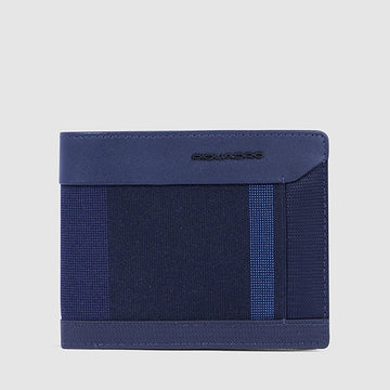 PIQUADRO SMALL MEN'S WALLET WITH COINS PU4823S131R BLUE