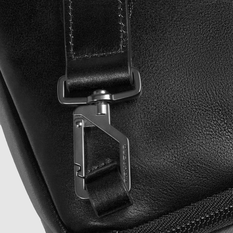 BORSELLO TRASVERSALE UOMO IN PELLE PIQUADRO CA6882W136 NERO