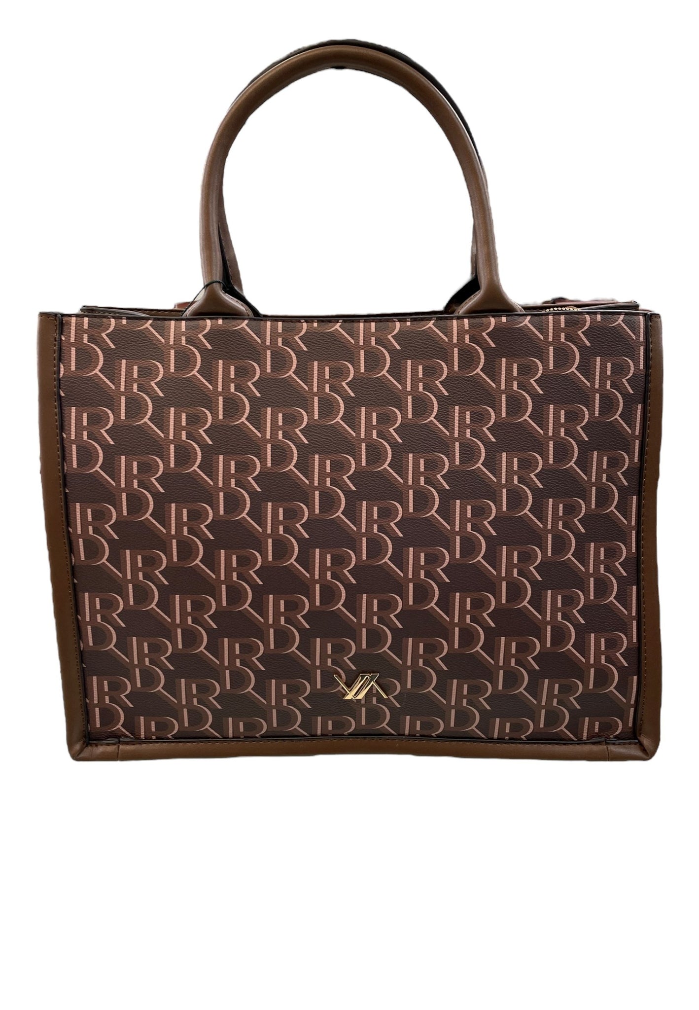 BORSA A MANO LOGATA DONNA VERDE 16-0008231 MARRONE