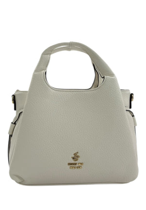 BORSA A MANO E TRACOLLA DONNA BEVERLY HILLS POLO CLUB BH-4401 BIANCO