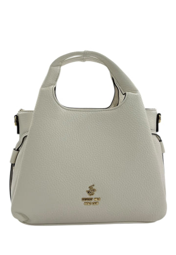 BORSA A MANO E TRACOLLA DONNA BEVERLY HILLS POLO CLUB BH-4401 BIANCO