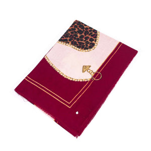 SCIARPA DONNA YNOT CHN-210F7 BURGUNDY