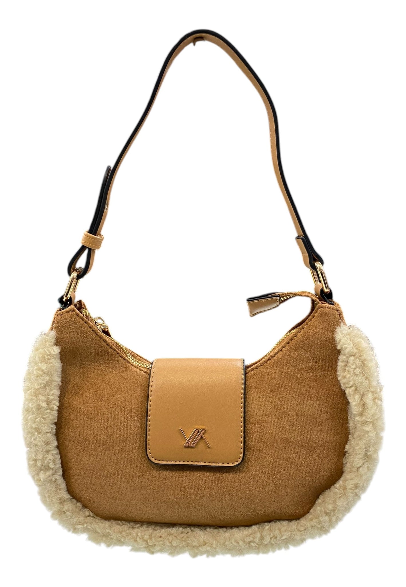 BORSA A SPALLA DONNA VERDE 16-0008235 CUOIO