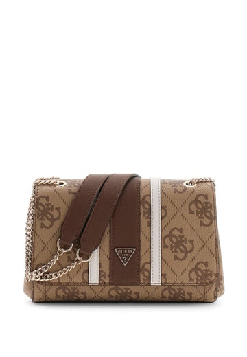 BORSA TRACOLLINA DONNA GUESS NOELLE II SS967221 LATTE LOGO-BROWN