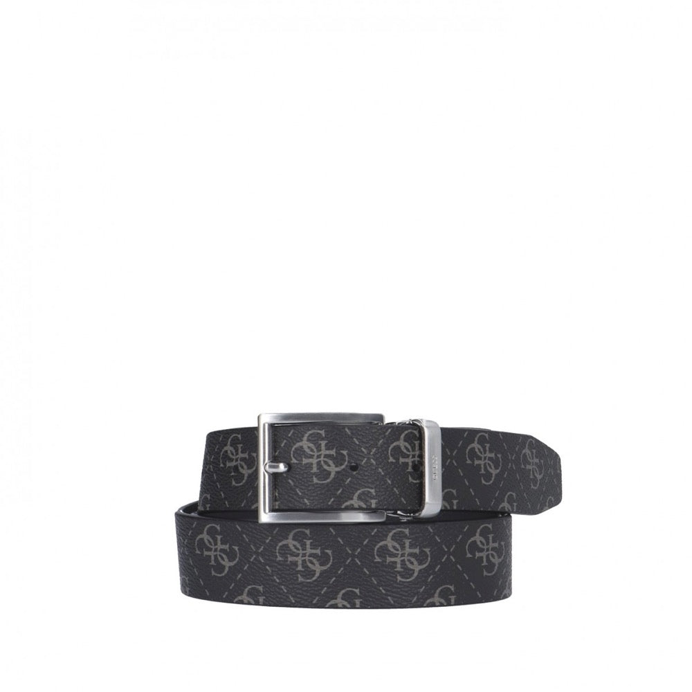 GUESS MEN'S REVERSIBLE BELT BM7541LEA35 DAB BLACK/GREY