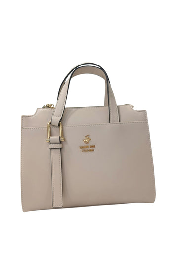 BORSA A MANO E TRACOLLA DONNA BEVERLY HILLS POLO CLUB BH-4441 BEIGE