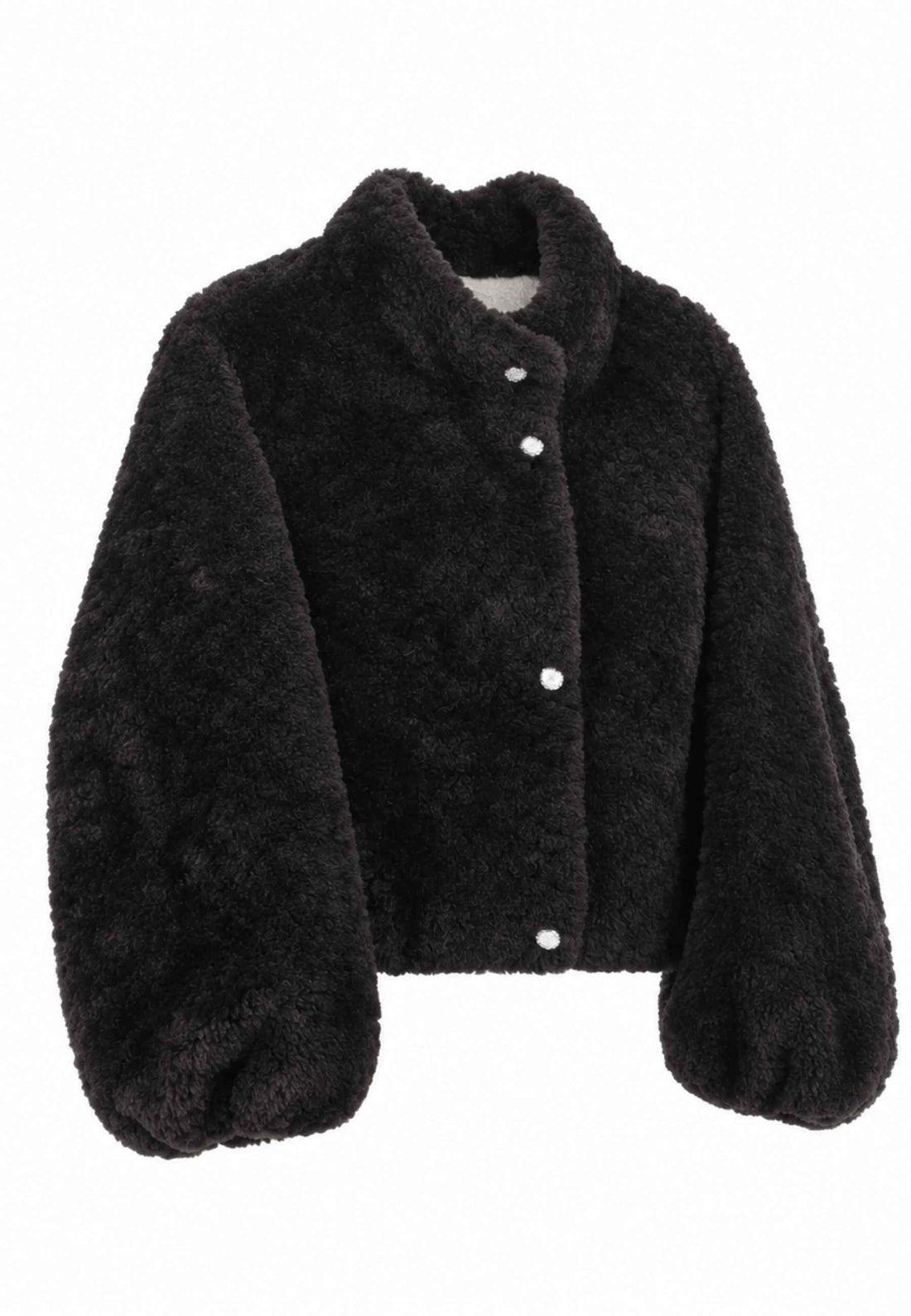 PELLICCIA ECO TEDDY DONNA YNOT TED-008F1 BLACK