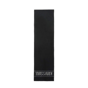 SCIARPA TRUSSARDI LOGO JACQUARD 57Z00187 BLACK/WHITE