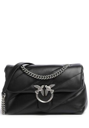 PINKO LOVE PUFF CLASSIC BAG 100038 A0F2 BLACK SILVER