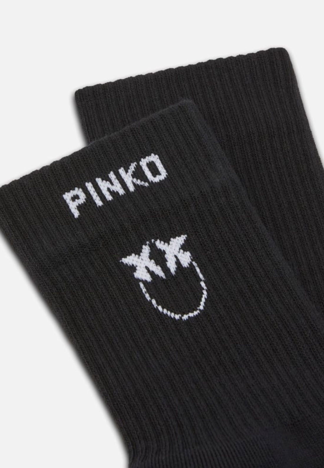 CALZINI PINKO NORVEGIA COTONE CON LOGO 106071 A302 ZZ2 NERO-BIANCO