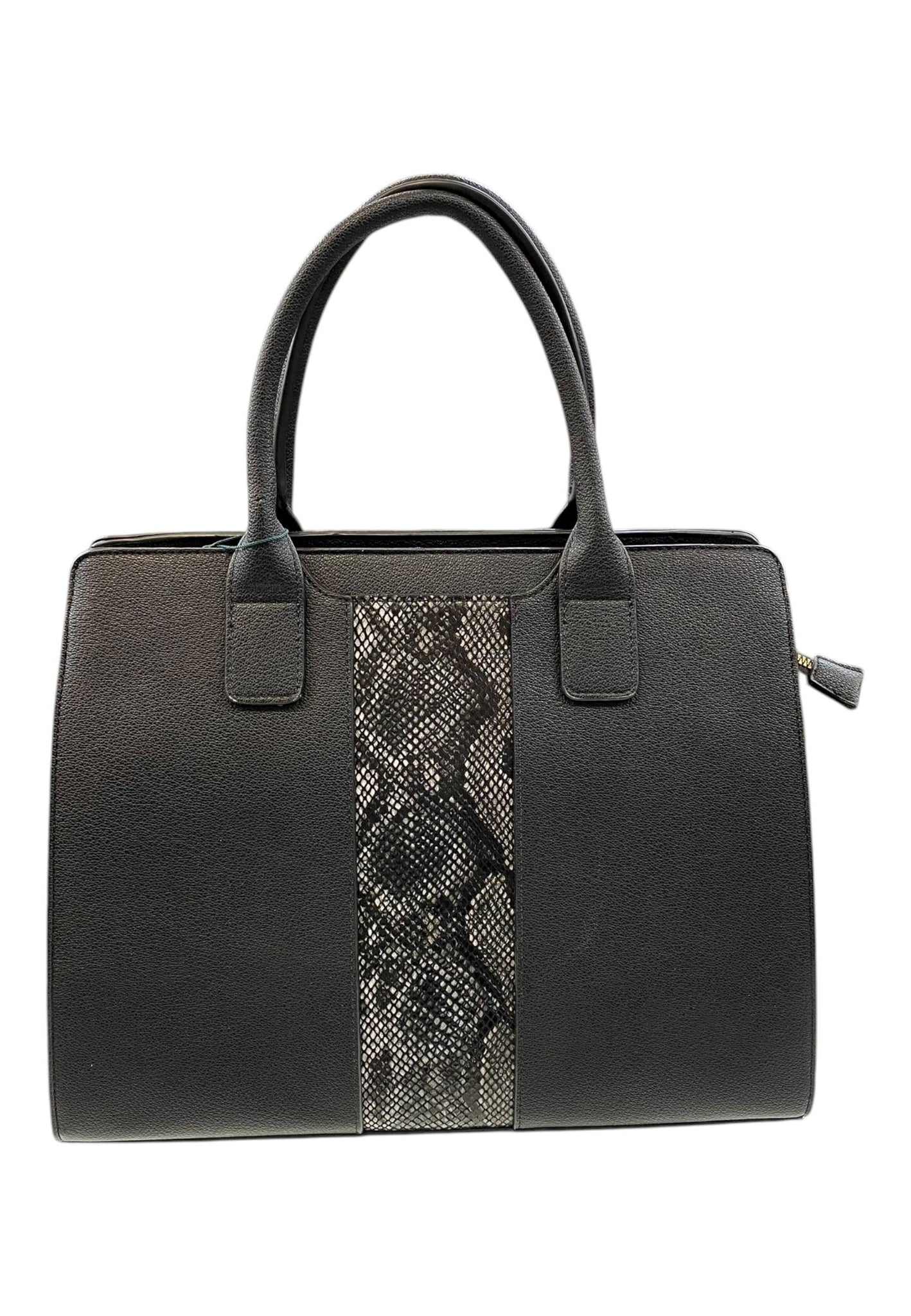 BORSA A MANO DONNA VERDE 16-0008179 ANIMALIER NERO