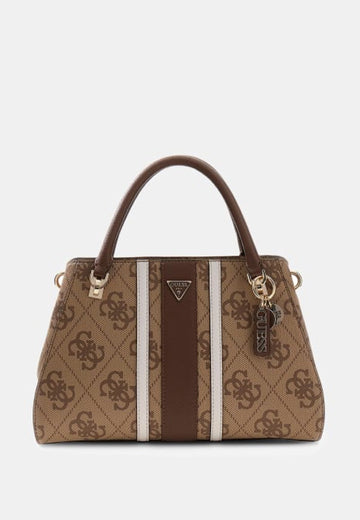BORSA A MANO E TRACOLLA DONNA GUESS NOELLE II SS967207 LATTE LOGO-BROWN