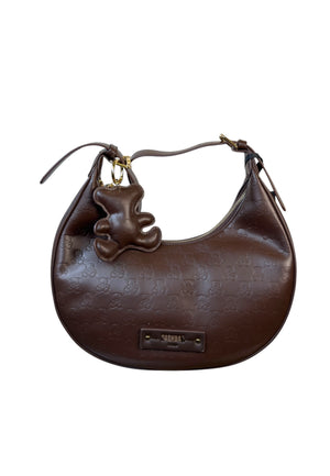 BORSA A SPALLA HOBO PASHBAG SOHO PURE 20351 MARRONE ORSETTO