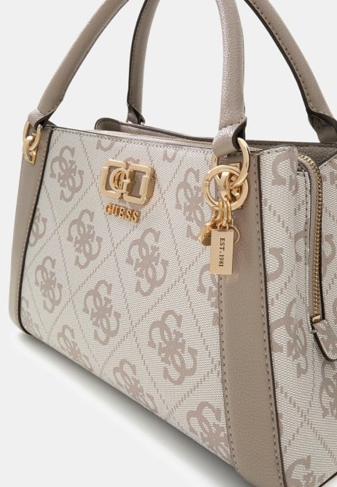 BORSA A MANO E TRACOLLA DONNA GUESS KARNILLA LOGO OS990106 DARK TAUPE LOGO