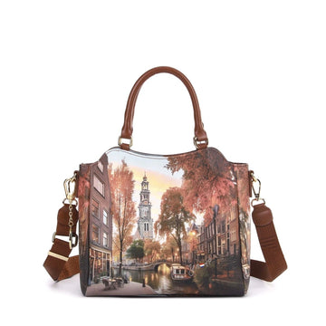 BORSA A MANO E TRACOLLA DONNA YNOT YES-729F7 AMSTERDAM LIGHTS