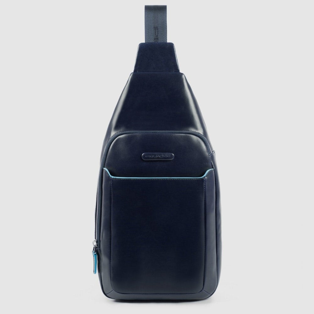 MONOSPALLA PIQUADRO PELLE UOMO BLUE SQUARE CA4827B2 BLU2