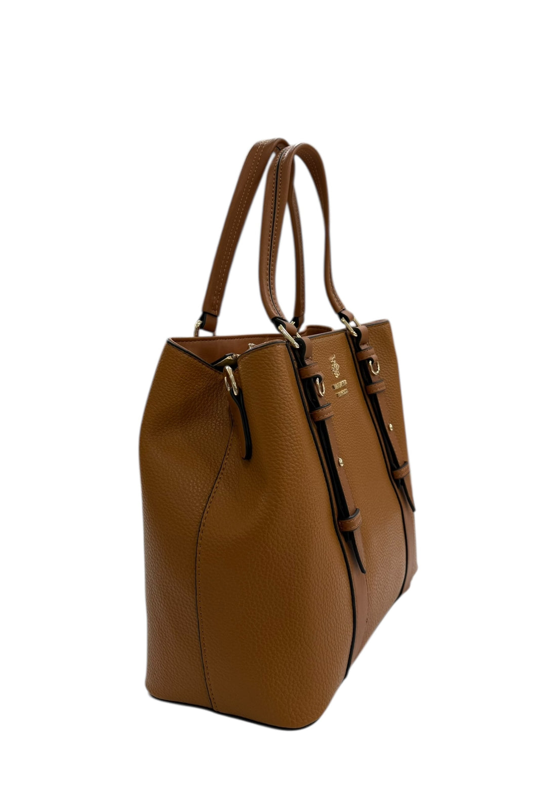 BORSA A MANO E TRACOLLA DONNA BEVERLY HILLS POLO CLUB BH-4451 CUOIO