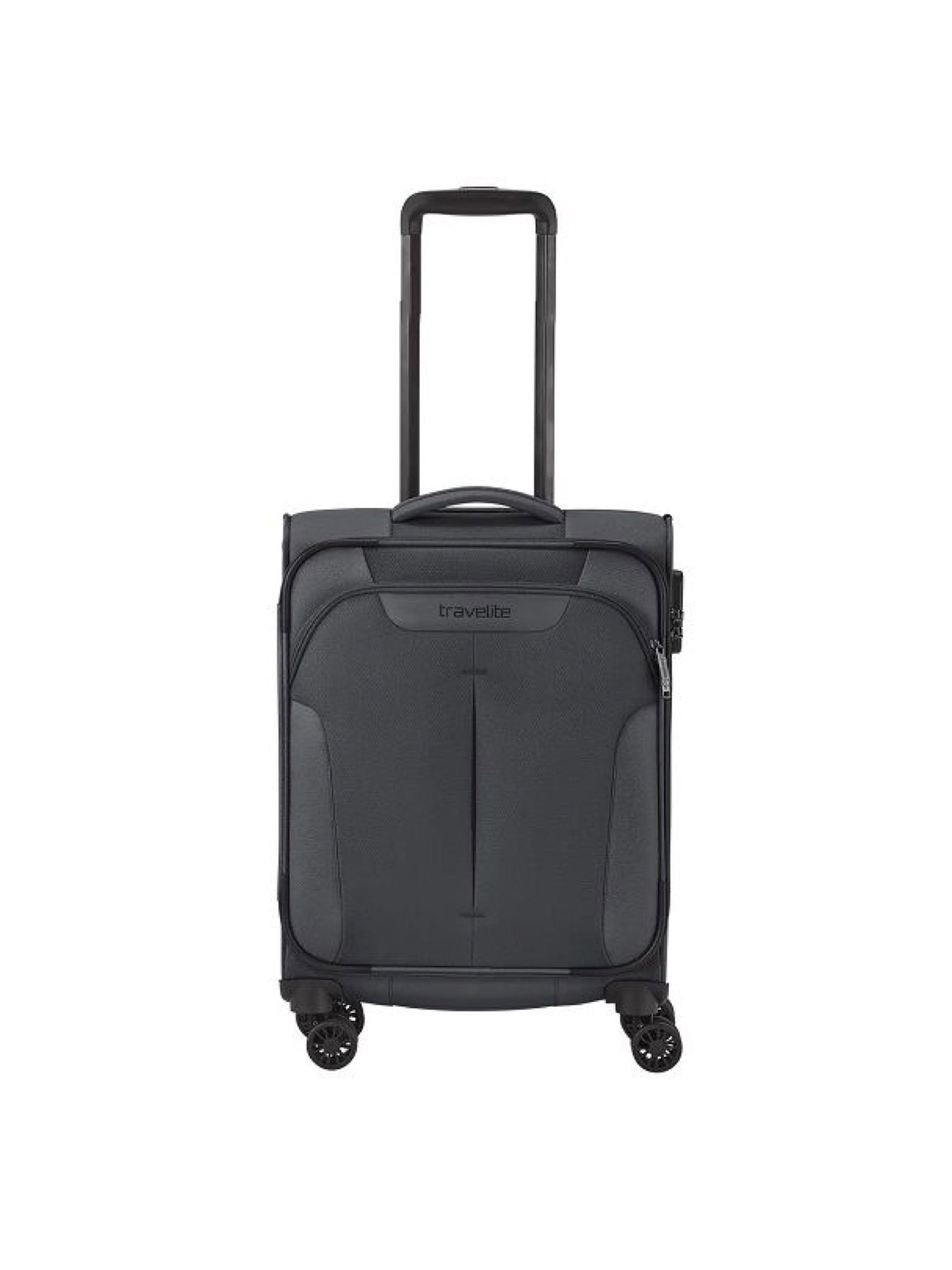 TROLLEY CASE HAND LUGGAGE TRAVELITE SEMI-RIGID CROATIA 080347-04 ANTHRACITE