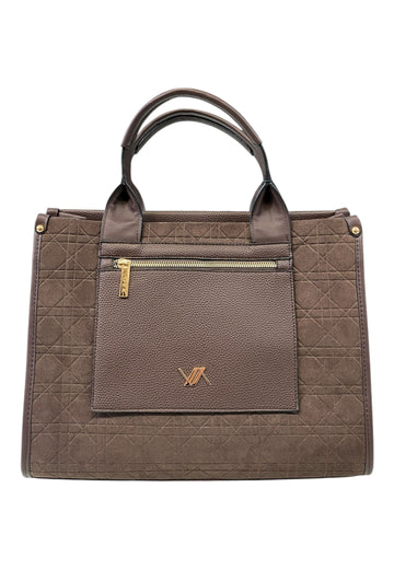 BORSA A MANO E TRACOLLA DONNA VERDE 16-0008164 MARRONE