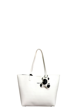 BORSA A SPALLA REVERSIBILE PASHBAG MARGERY 19721 BIANCO-POIS