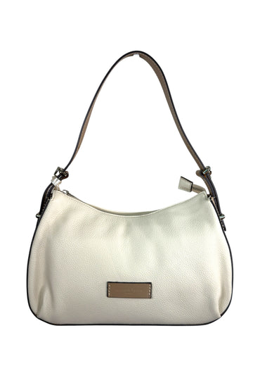 BORSA A SPALLA E TRACOLLA IN PELLE PELLETTERIA VENETA V26511 BEIGE