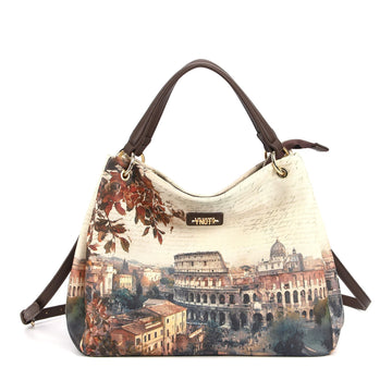 BORSA A MANO E TRACOLLA  DONNA YNOT CPD-003F7 COLOR ROME