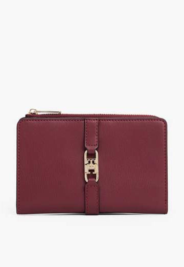 PORTAFOGLIO DONNA MEDIO TOMMY HILFIGER AW0AW17752 VLP BORDEAUX