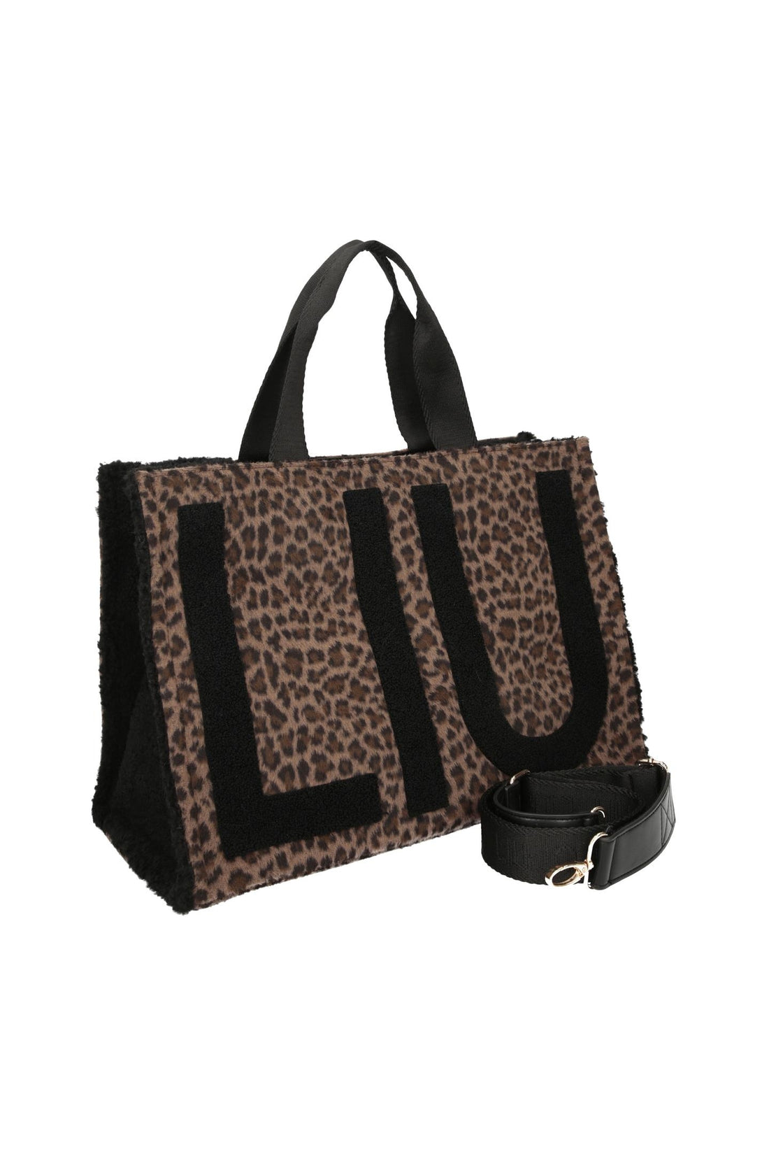 BORSA A MANO E TRACOLLA LIU-JO LOGO ALLOVER 2F6037_T6089 ANIMALIER