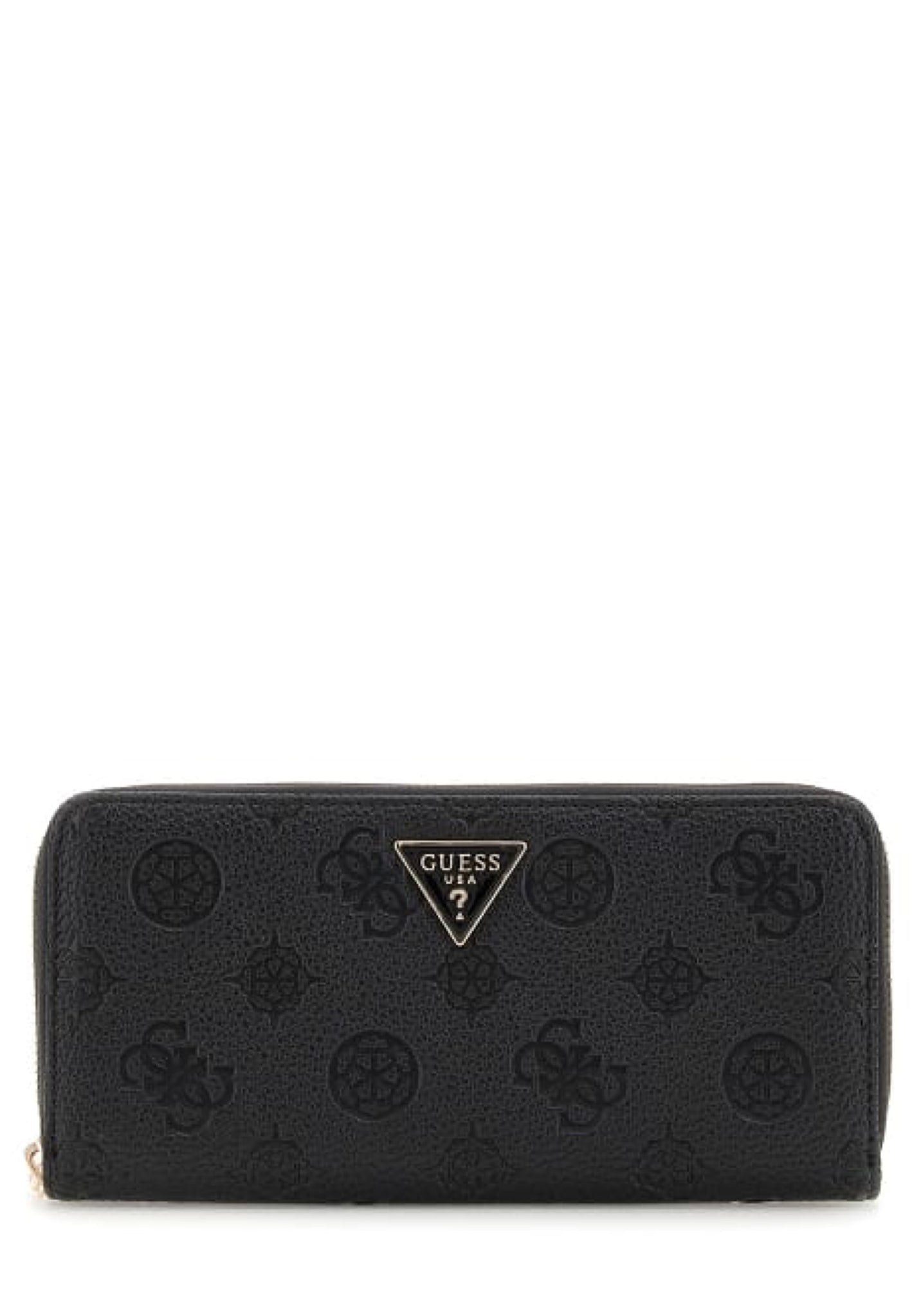 PORTAFOGLIO DONNA ZIP AROUND GUESS CRESIDIA II SLG PD9888146 BLACK LOGO