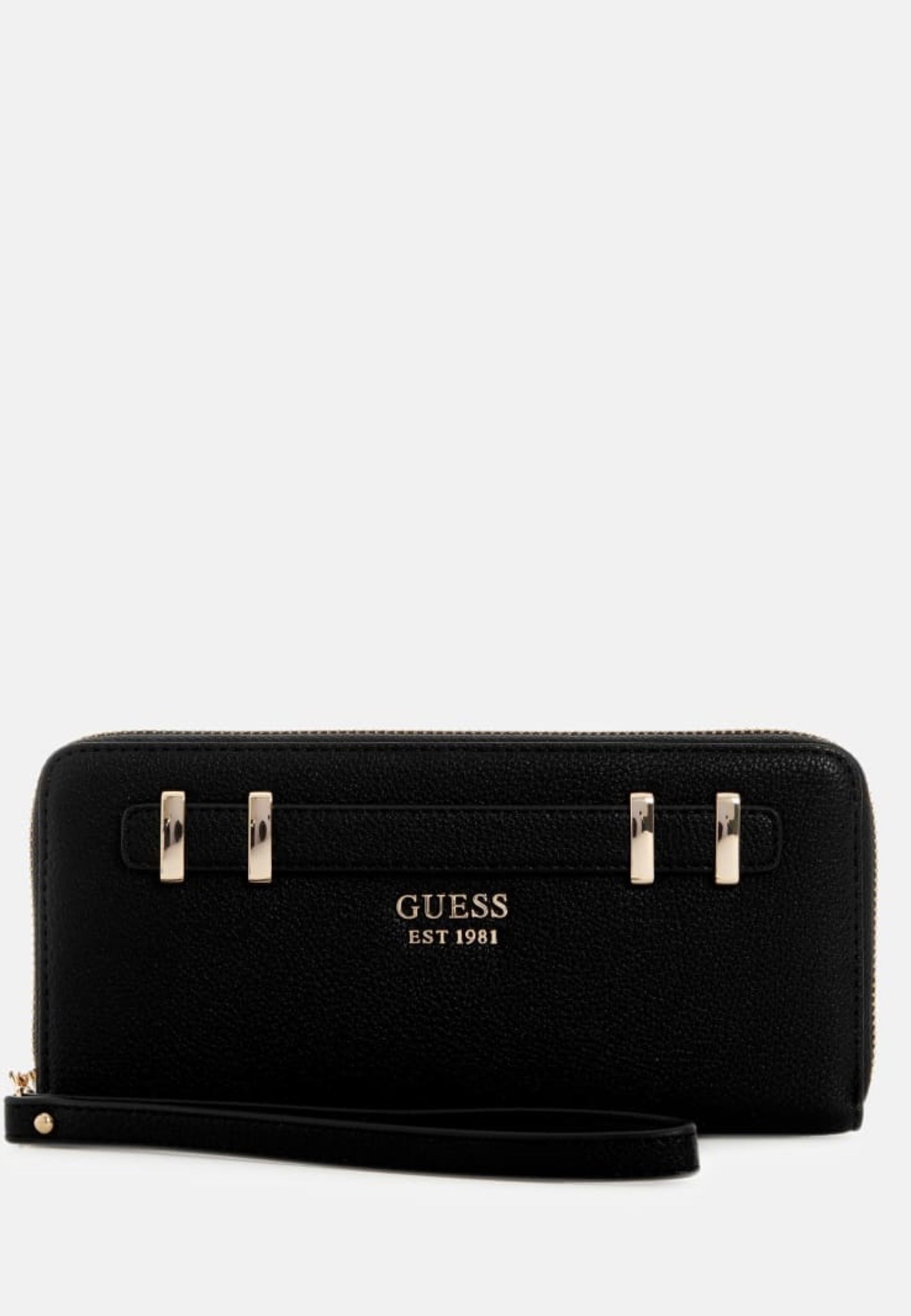 PORTAFOGLIO DONNA ZIP AROUND GUESS GREGORIA SLG BG8546146 BLACK