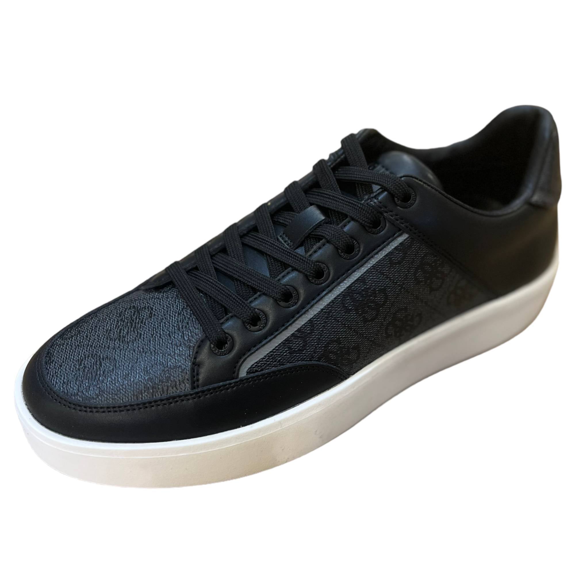 SCARPE SNEAKERS GUESS UOMO FM8PAGLEA12 BLACO NERO