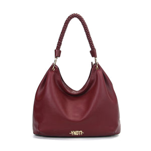 BORSA A SPALLA DONNA YNOT ZAN-003F7 BORDEAUX