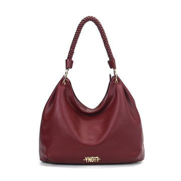 BORSA A SPALLA DONNA YNOT ZAN-003F7 BORDEAUX