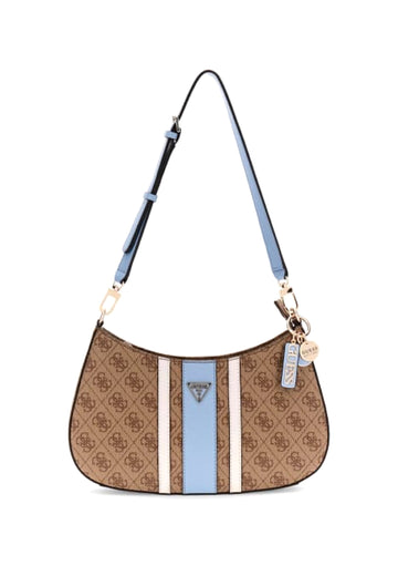 BORSA A SPALLA GUESS NOELLE BS967218 LATTE LOGO-LIGHT BLUE