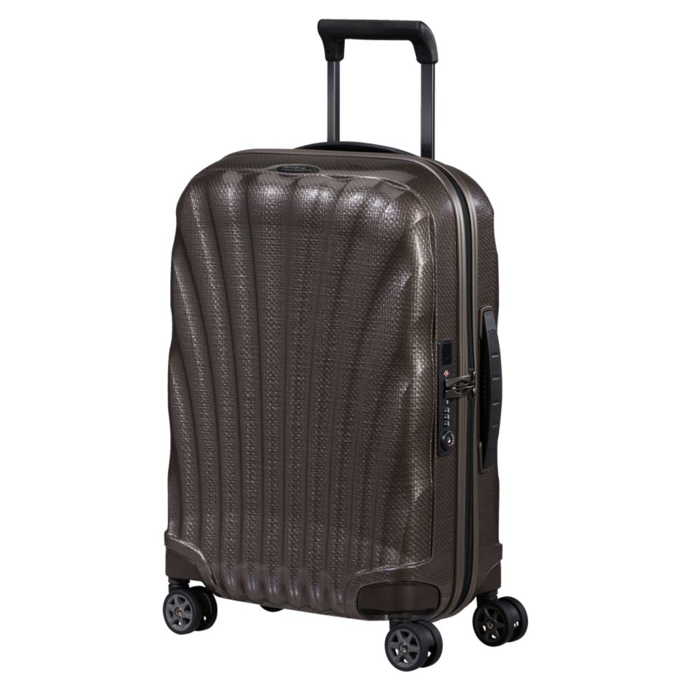 VALIGIA TROLLEY BAGAGLIO A MANO SAMSONITE C-LITE RIGIDO 134679 WALNUT 55 CM