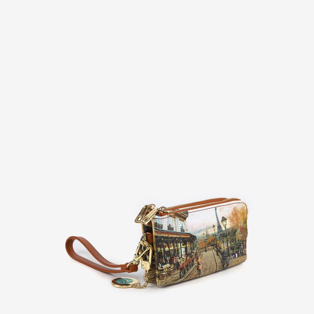 BORSA POCHETTE PORTAFOGLIO YNOY YES-616F3 ROMANTIC PARIS