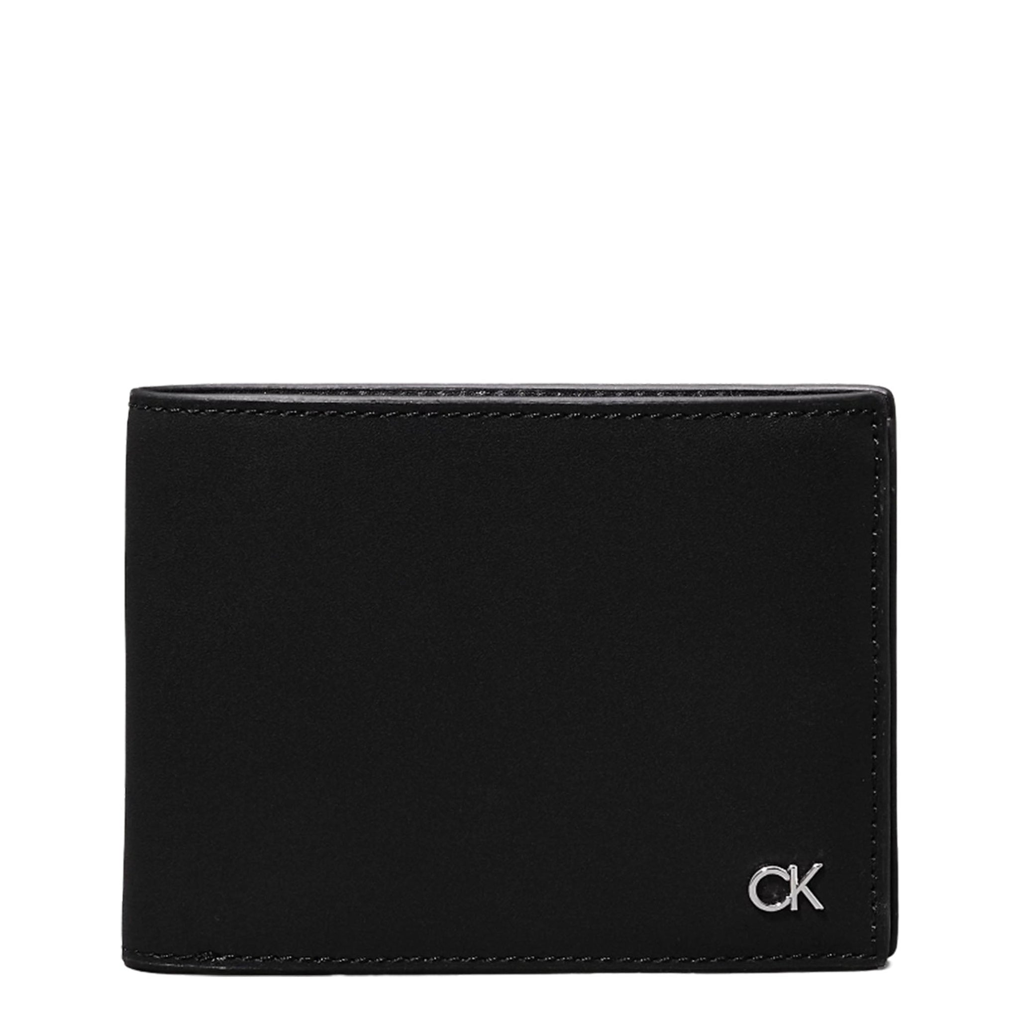 PORTAFOGLIO UOMO CALVIN KLEIN PICCOLO CON MONETE K50K512294 BEH NERO