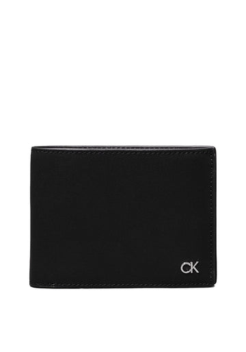 PORTAFOGLIO UOMO CALVIN KLEIN PICCOLO CON MONETE K50K512294 BEH NERO